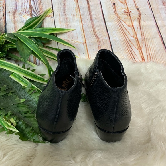 Sam Edelman Black Leather Petty Ankle Boots - Picture 4 of 6